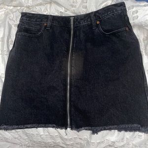 Black Jean skirt